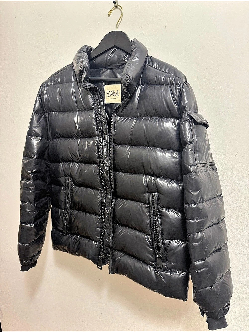 SAM. New York Black Puffer Jacket Like New